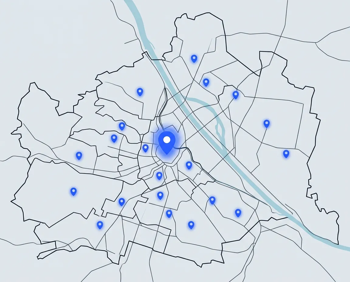 Einsatzgebiet — Fahrzeugöffnung in Wien und im nahen Umland
